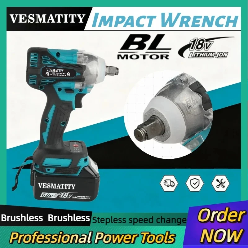 Makita Drill Dtw300 - Obeng Elektrik Tanpa Kabel DTW300, Kunci